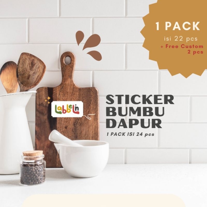 

❣️ Labbelin ❣️ Sticker Bumbu Dapur | Label Bumbu Dapur