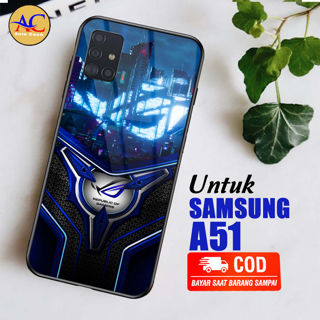 Case Hp Softcase Glossy Samsung A51 ROG.NW Casing Silikon Handphone Pelindung Kamera