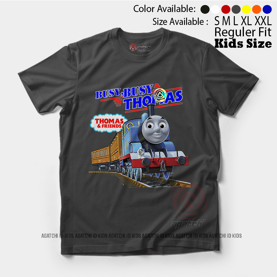 Baju Kaos Atasan Anak Laki - Laki Agatchi Kereta Api  Thomas and Friend