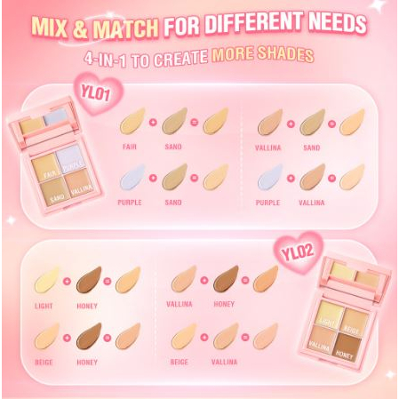 Pinkflash Double Fit Concealer Pinkflash Concealer Pallete Pinkflash Concealer Flawless Pink Flash Concealer Pink Flash Pinkflas