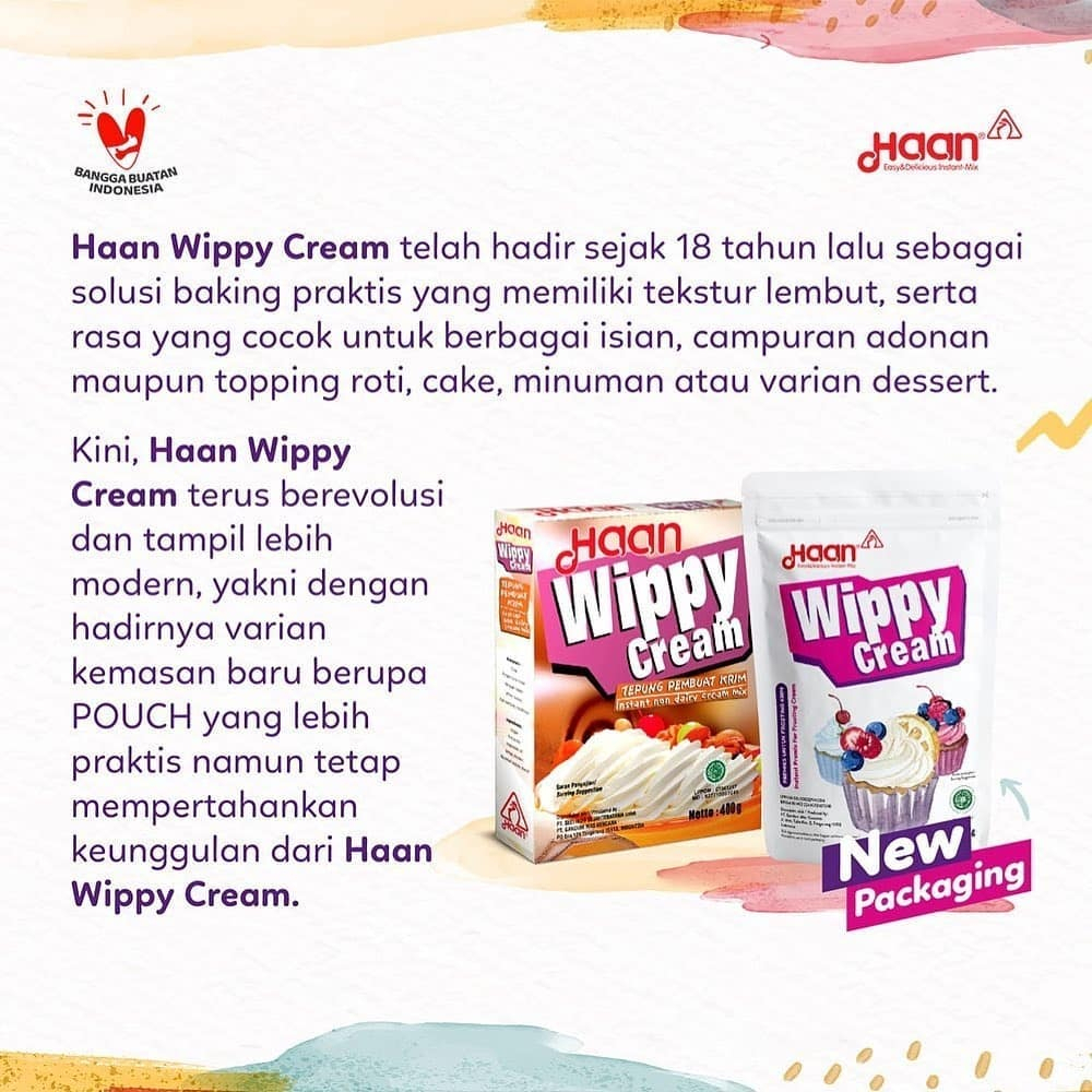 

Haan Wippy Cream Whipped Cream Whip Cream Bubuk 200g