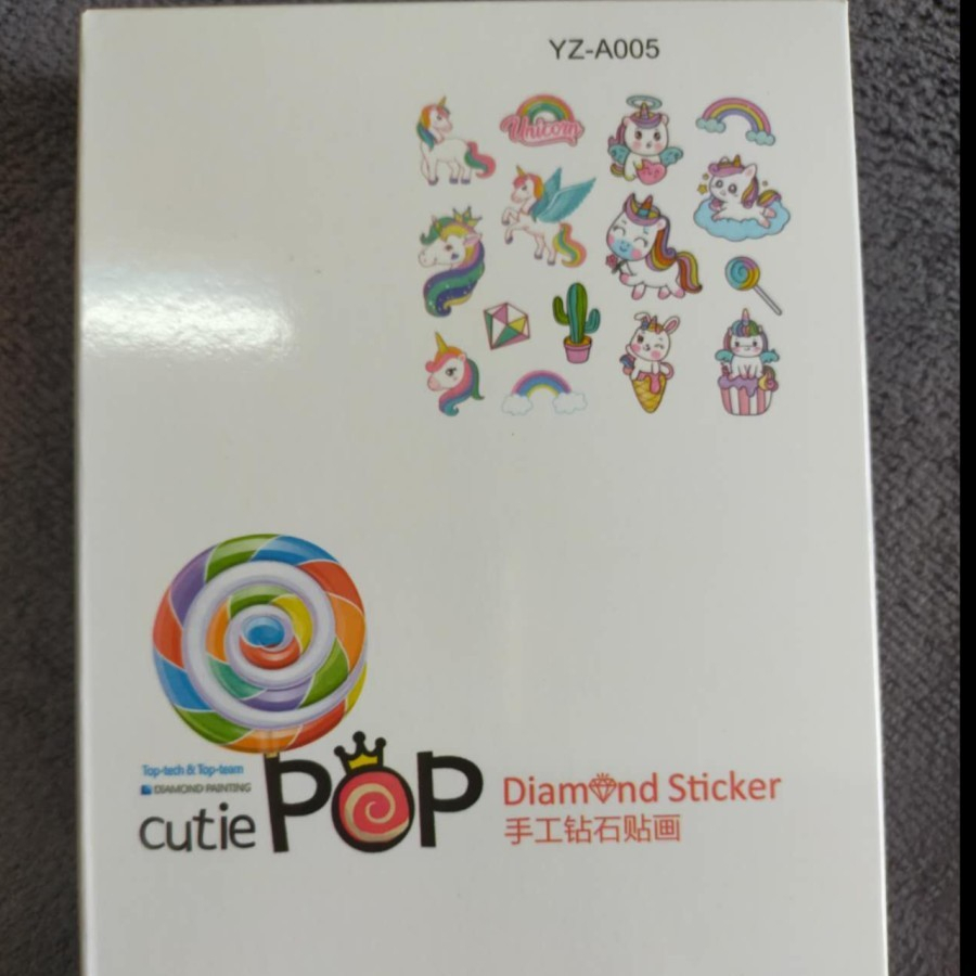Mainan Anak Sticker Diamond/Stiker Diamond Cuti POP Sticker Motif Grosir