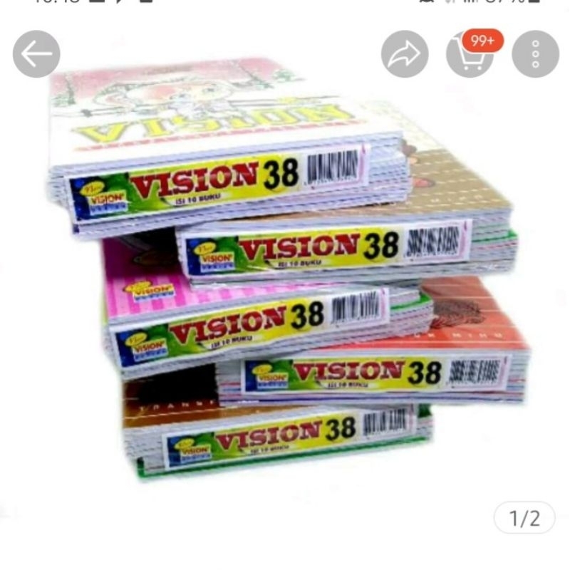 

Buku tulis VISION 38 lembar (Ecer)