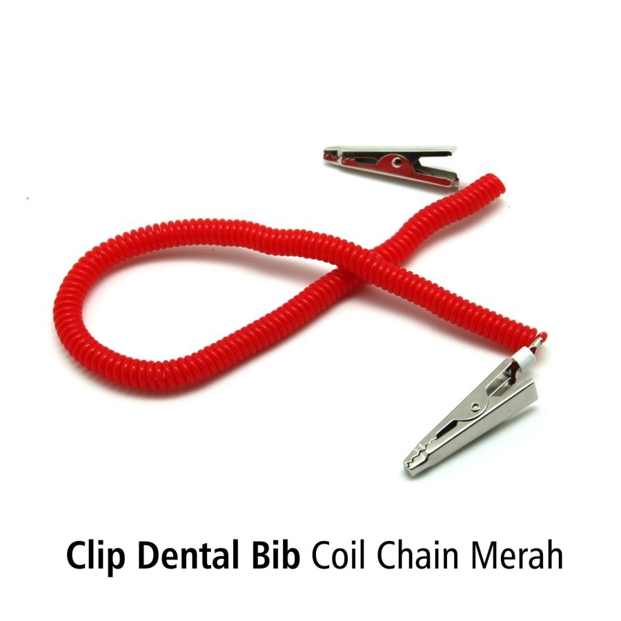 CLIP DENTAL BIB / COIL CHAIN / PENJEPIT POLIBIB / JEPITAN POLYBIB POLIBIB DENTAL BIB RANDOM - ONEMED