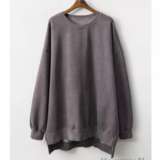 Loong Sweater Batwing XXXL Oversize Basic Oblong Wanita - Sweater Wanita Bigsize Jumbo