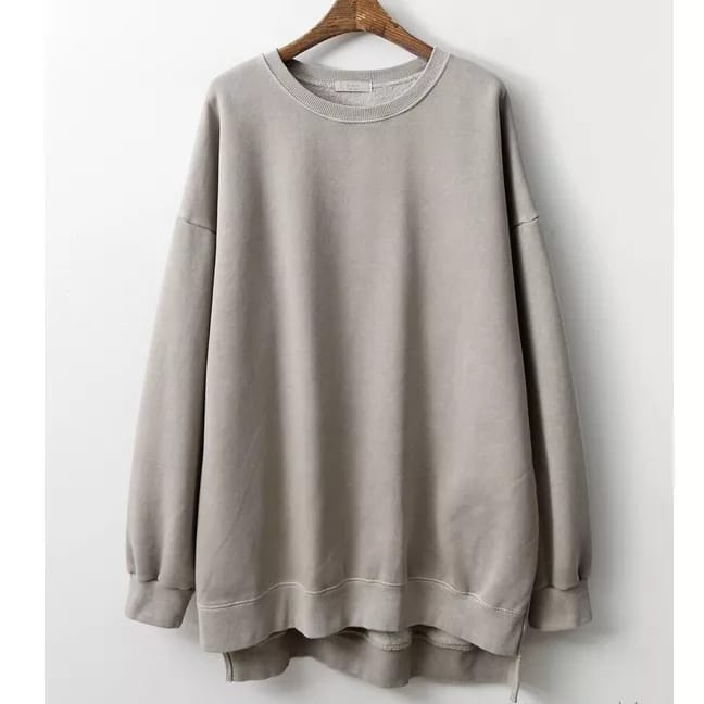 Loong Sweater Batwing XXXL Oversize Basic Oblong Wanita - Sweater Wanita Bigsize Jumbo