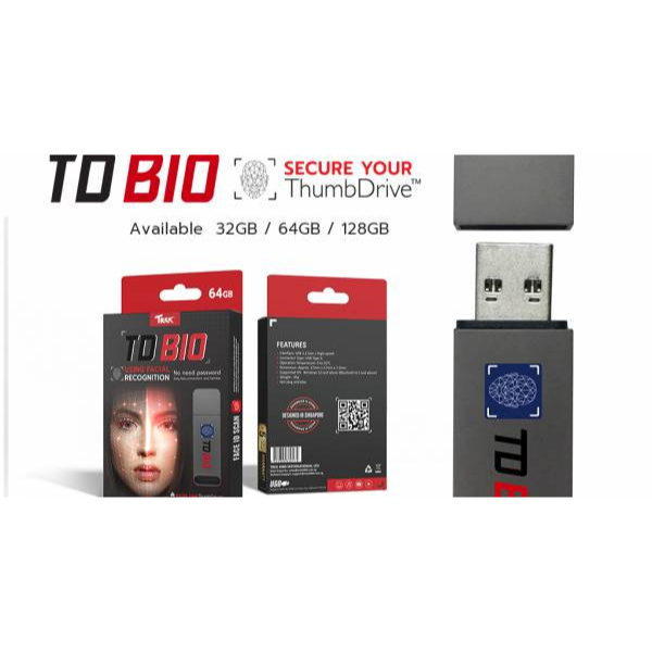 TREK Secure Thumbdrive TD BIO USB 3.2 Gen 1  32GB / Flashdisk