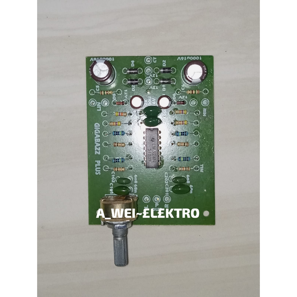 KIT GIGABAZZ GIGABASS GIGA BASS BAZZ PLUS REGULATOR IC LM 324