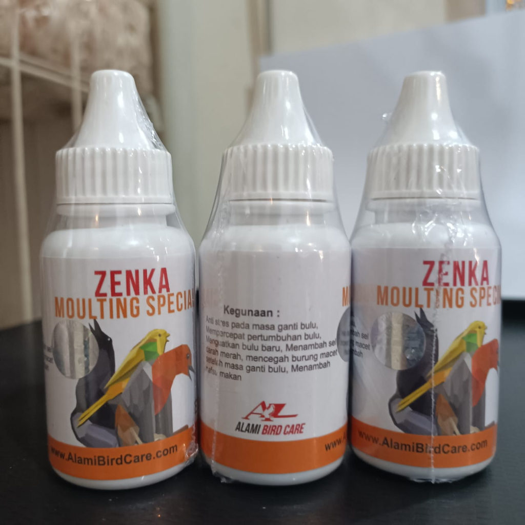 VITAMIN ZENKA MOULTING SPECIAL VITAMIN PENUMBUH BULU BURUNG NGURAK MABUNG UNTUK BURUNG MURAI BATU KA