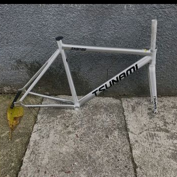 Frame tsunami SNM 100 alloy fixie ti polish BDOriginal