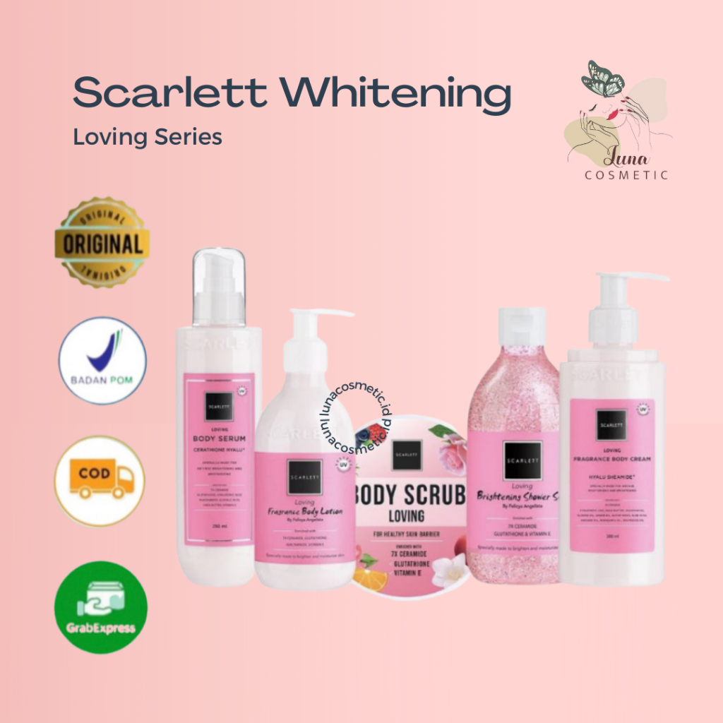 Scarlett Loving Series | Lotion Loving | Scarlett Paket Loving | Scarlett Whitening