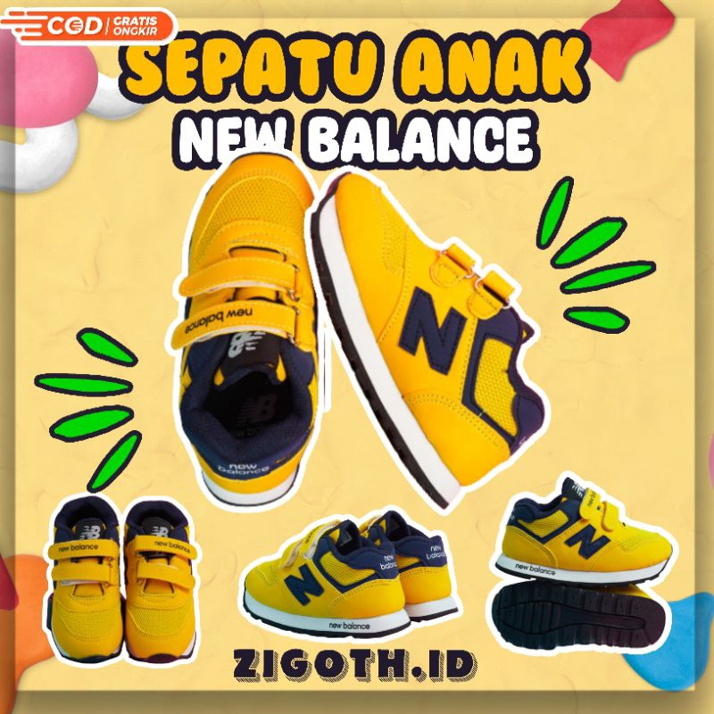 [NEW BALANCE] SEPATU ANAK ORANGE OREN LAKI LAKI PEREMPUAN CEWEK COWOK SNEAKERS SEKOLAH OLAHRAGA 1 2 