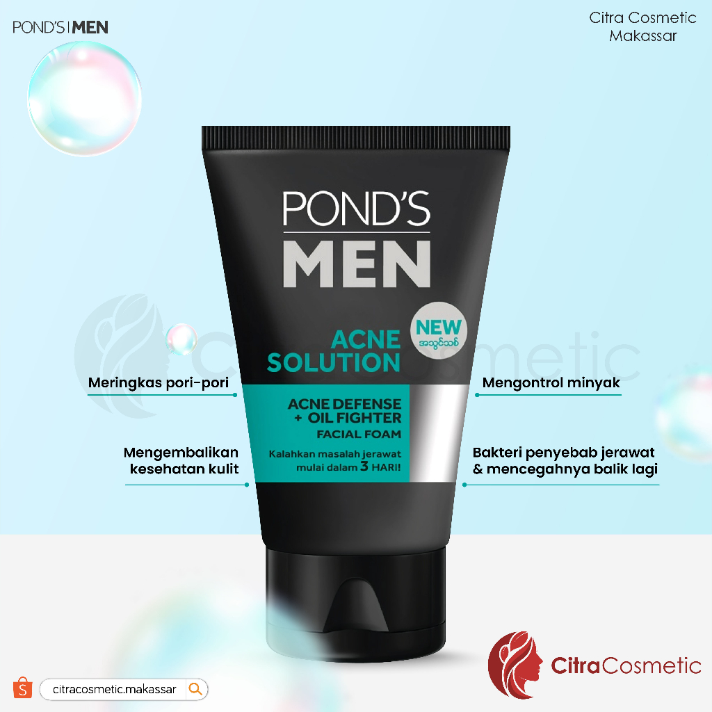 Ponds Men Acne Cleansing Control 100 Gr