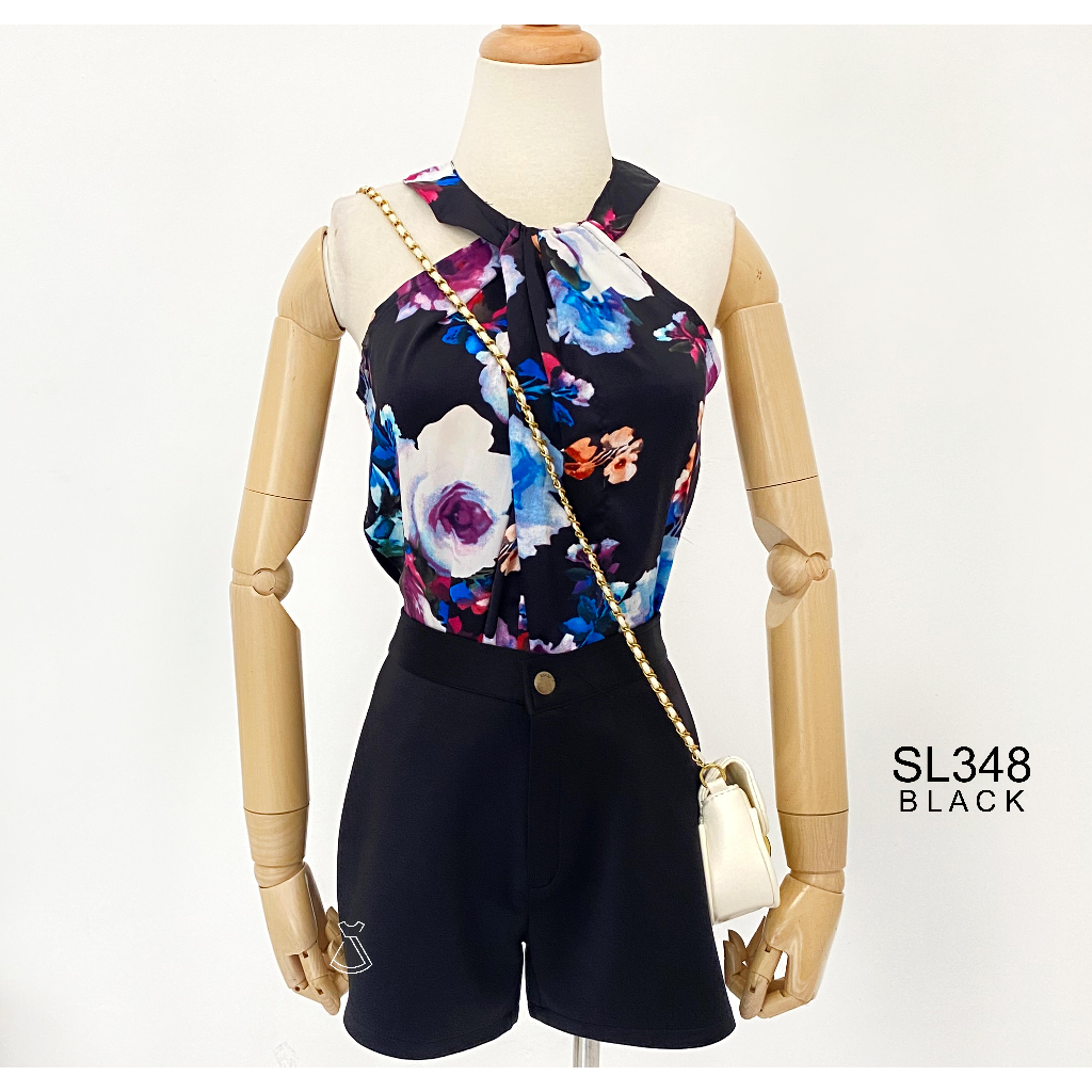 SL348 - Celana Pendek Wanita Basic Scuba Tebal Stylish Casual Look