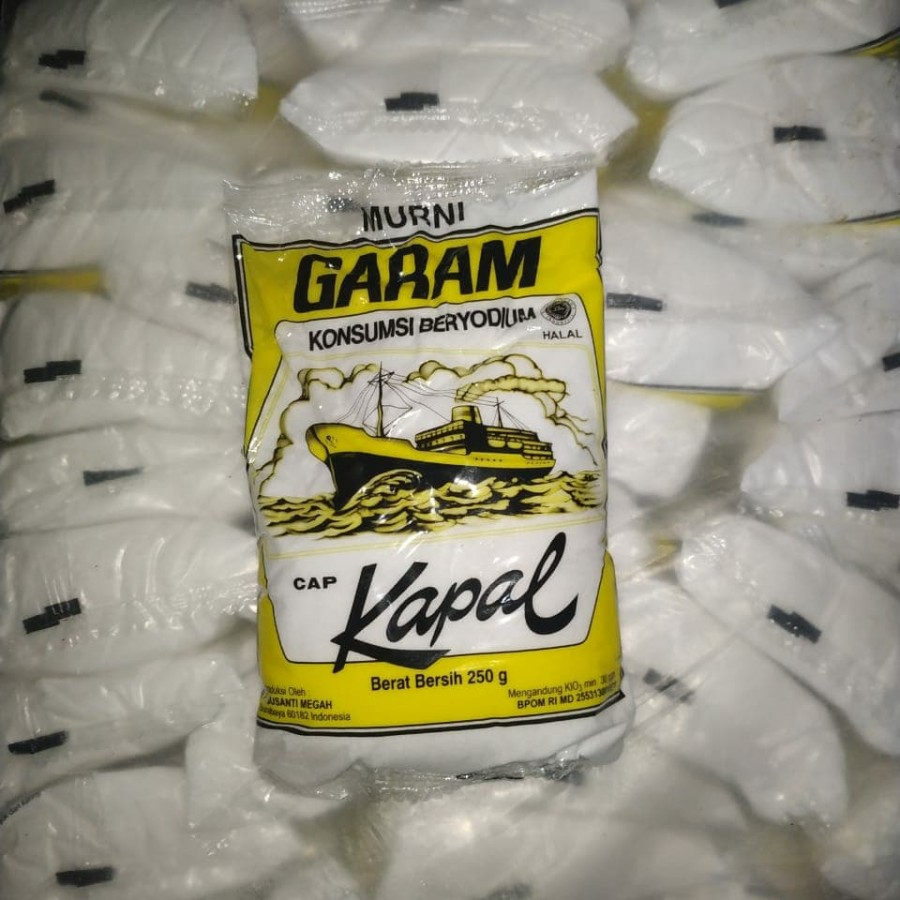 

Garam Kapal 250GR PER BALL isi 40 BKS