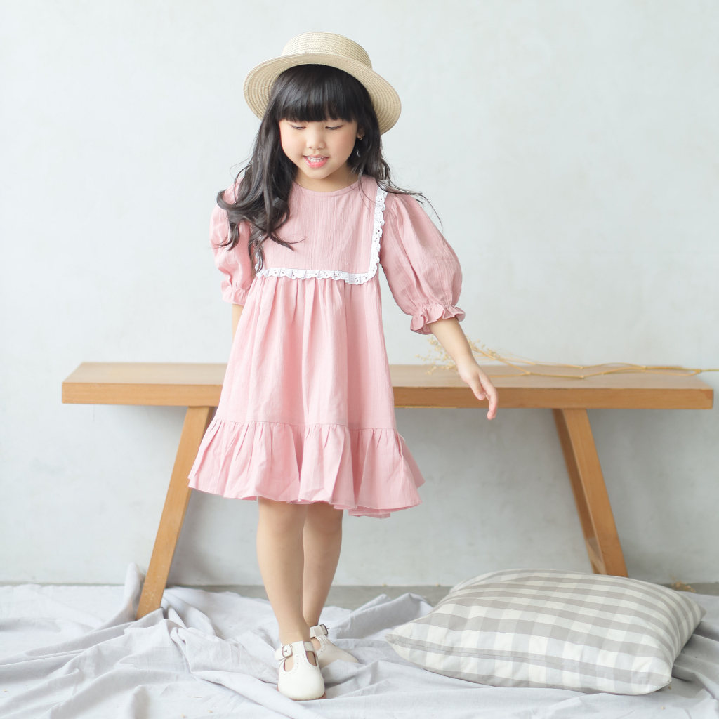 KIDDIEPODS - Nayla Dress / Dress anak perempuan / Terusan Anak perempuan 1-10 tahun