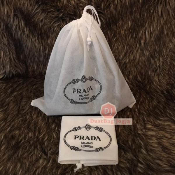 Best Seller DB PRADA ukuran L 45X45 DustBag Tas Serut Sarung Cover Dust Bag Limited