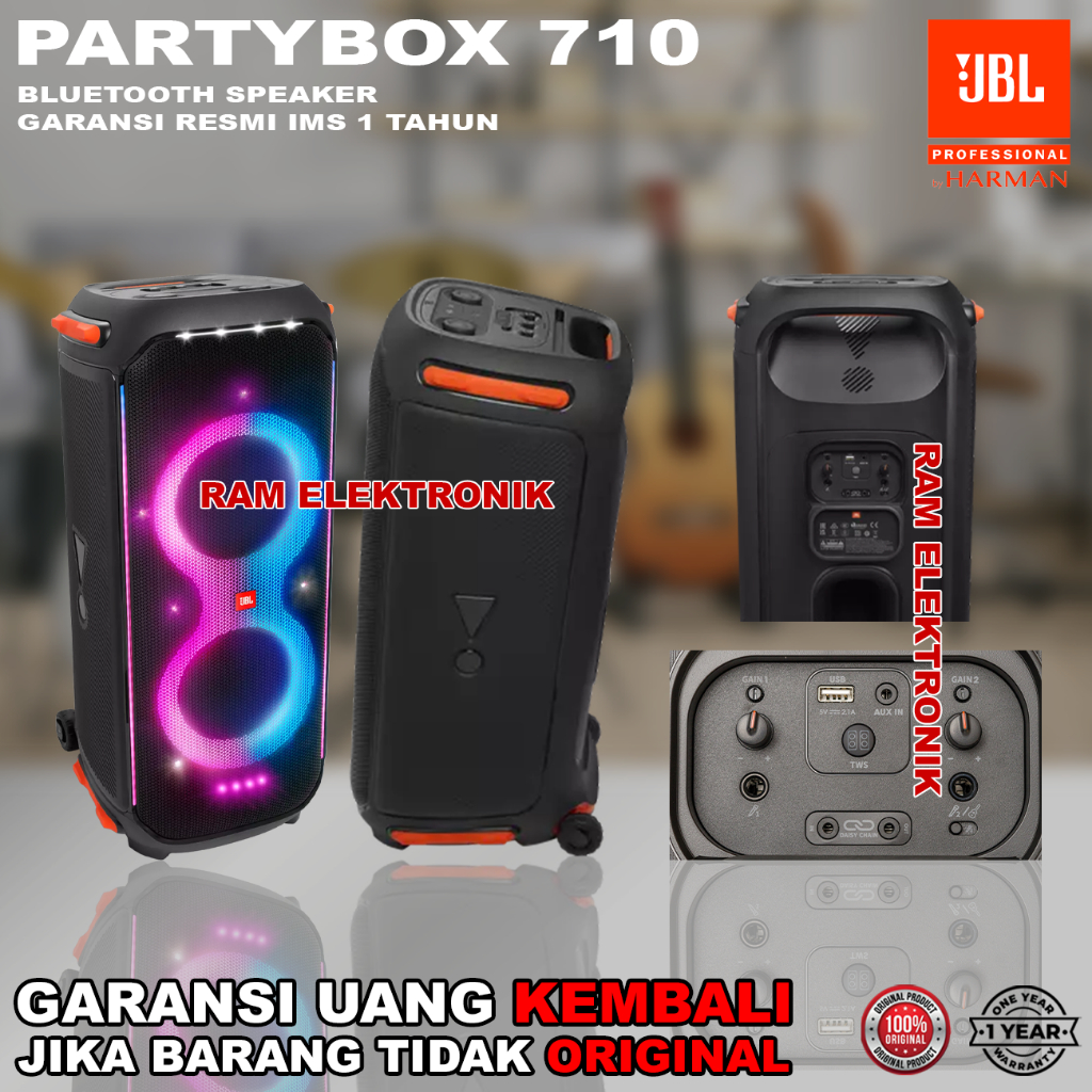 Speaker Bluetooth JBL PARTYBOX 710 / PARTY BOX 710 Original 800 Watt