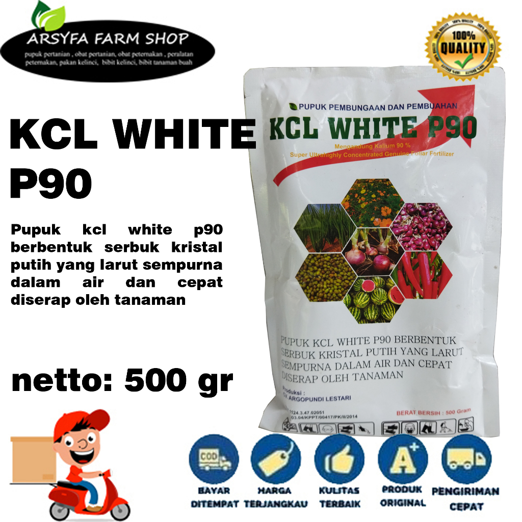Pupuk Daun KCL White P90 500 gram