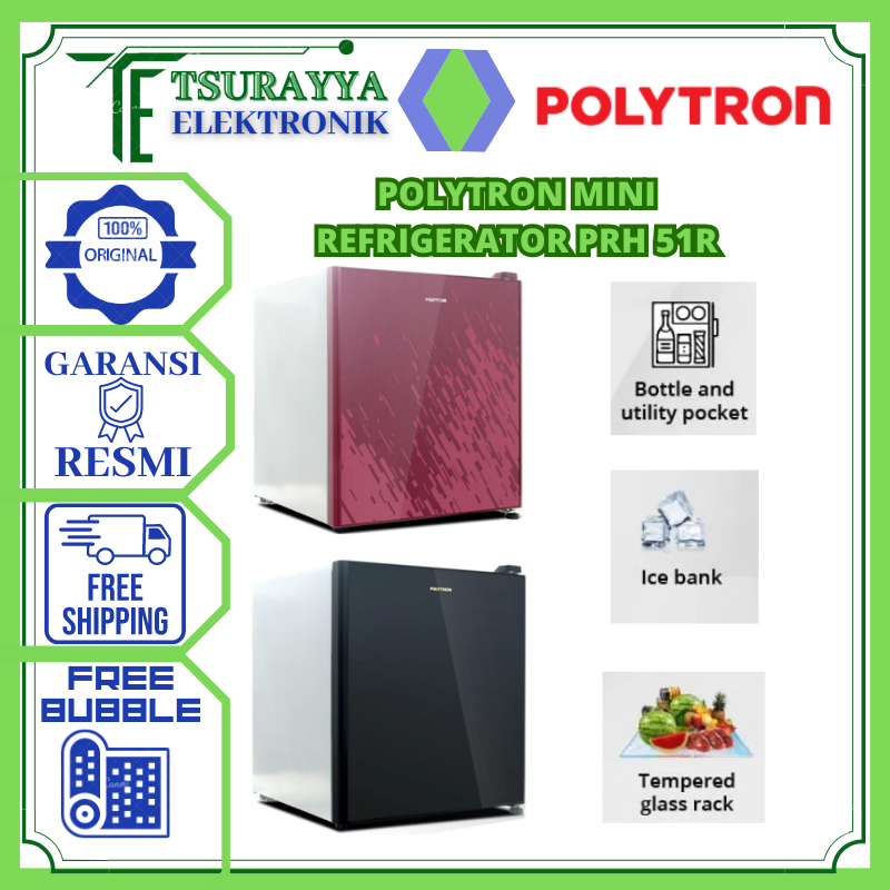 Polytron Kulkas Mini PRH 51R PRH-51 PRH 51 R PORTABLE