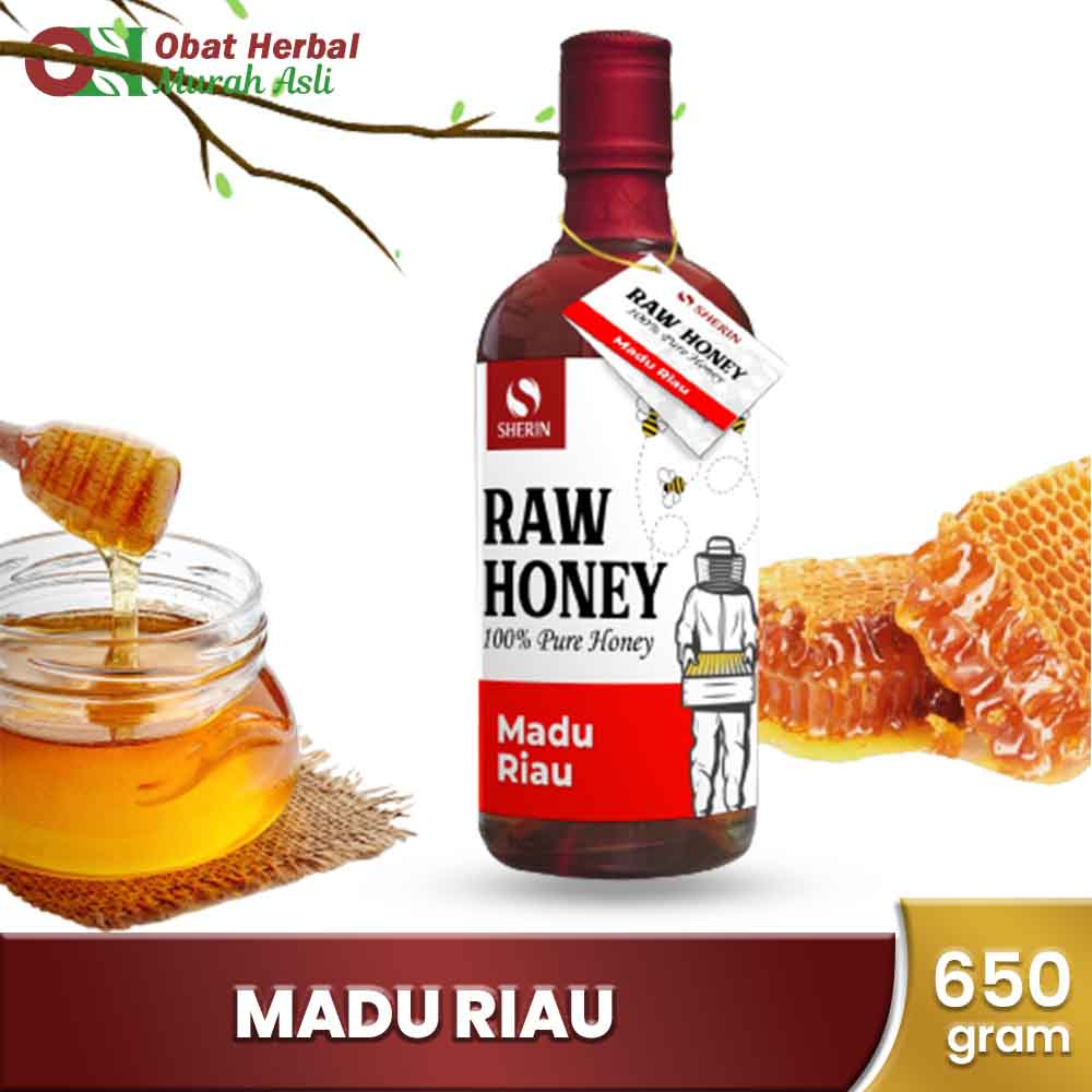 &quot;Madu Riau Raw Honey 650 Gram - Madu Alami Murni dengan berbagai manfaat nektar bunga berbagai jenis tanaman liar yang tumbuh di hutan-