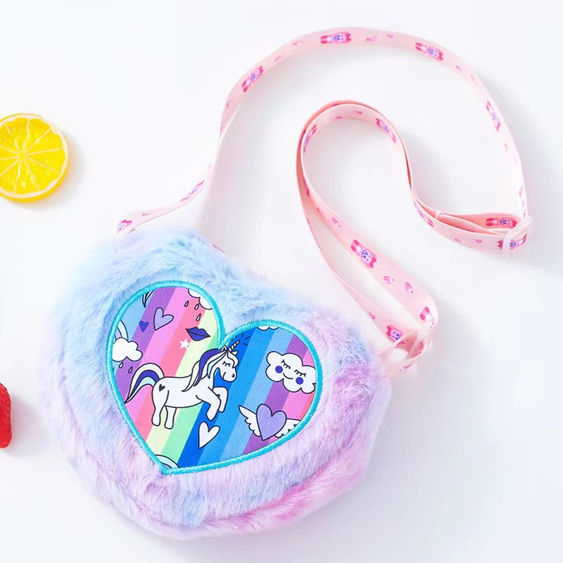 Tempat Unicorn Mewah Tas Bahu Messenger Tas Gadis TK Kecil Ransel Hadiah Anak Cinta Lucu Tas