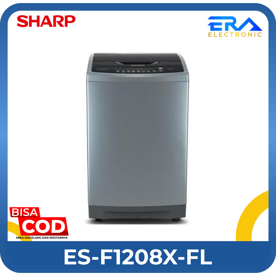 Mesin Cuci Sharp Top Loading 12 kg Inverter Series ES-F 1208 X-SL