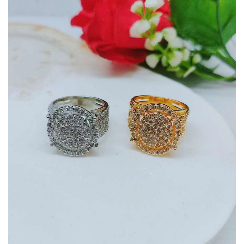 Cincin Xuping Mata Full Lapis Emas Perhiaan Fashion R049/R050