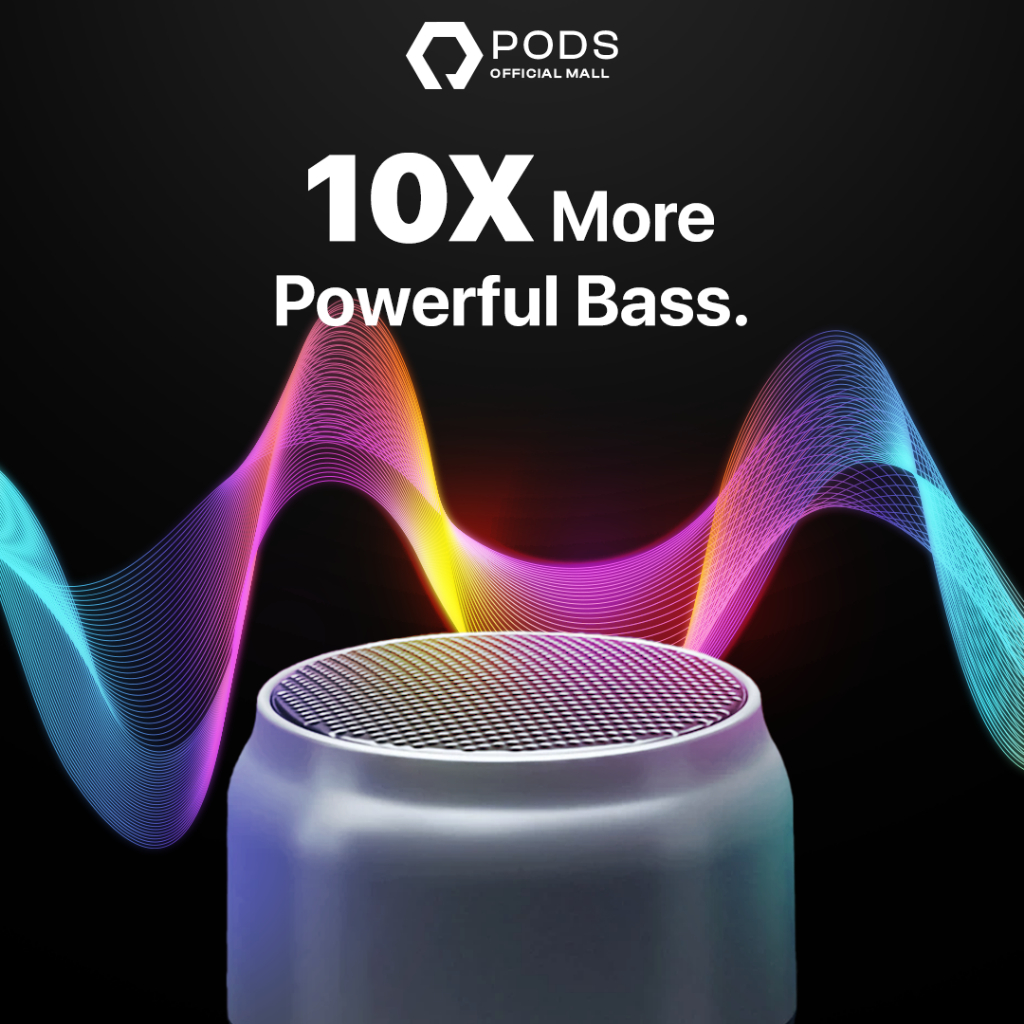 [NEW RELEASE] The Pods Speaker Portable K3 Pro [2023] Stereo Mini HiFi Wireless Speaker - Quality Sound Extra Bass For iOS and Android Portable Speaker Mini Bluetooth 5.0 with Mic Heavy Bass Stereo and Mikrofon Internal By Pods Indonesia