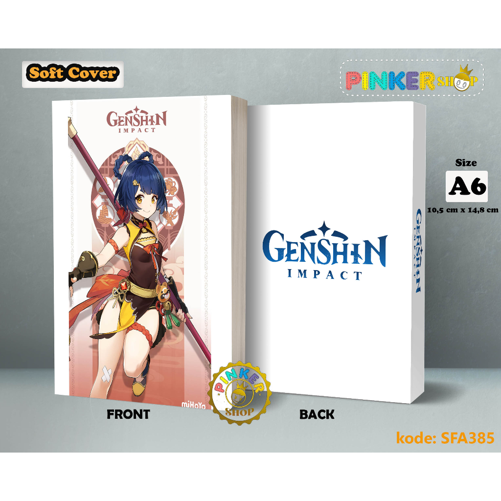 

(SFA385) Pocket Note Game Genshin Impact XIANGLING Softcover A6/A5 Buku Tulis catatan Notes Agenda Planner Jurnal