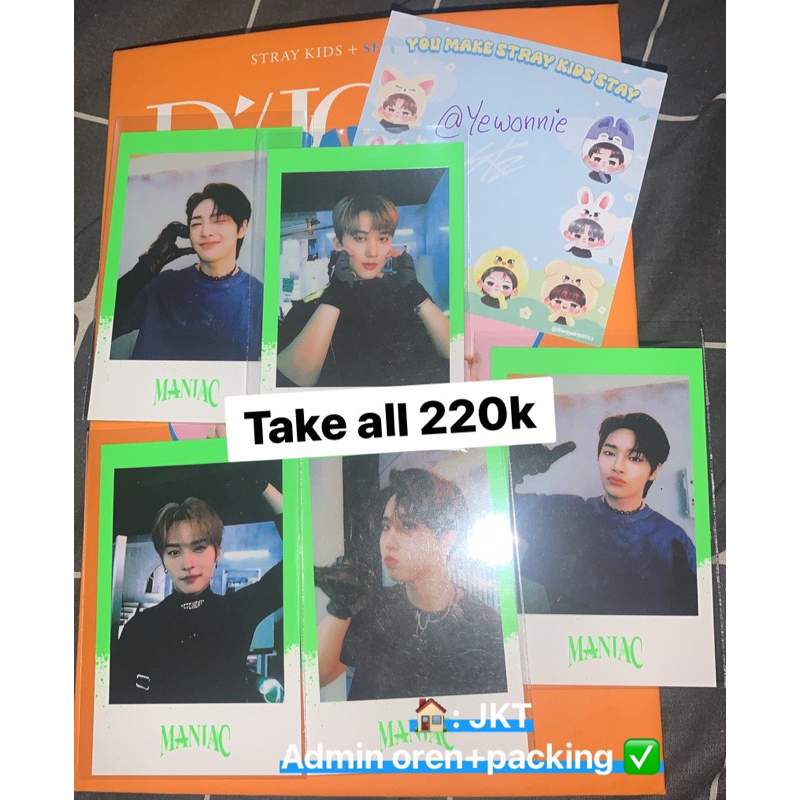 (Minsung sold) TAKE ALL STRAY KIDS OFFICIAL MANIAC POB