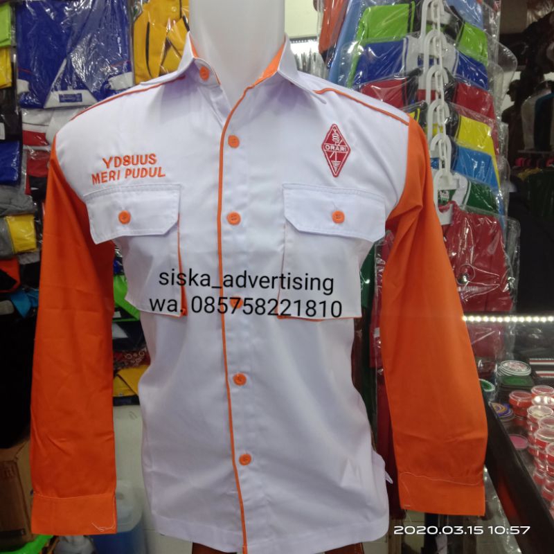kemeja pdh orari lengan panjang
