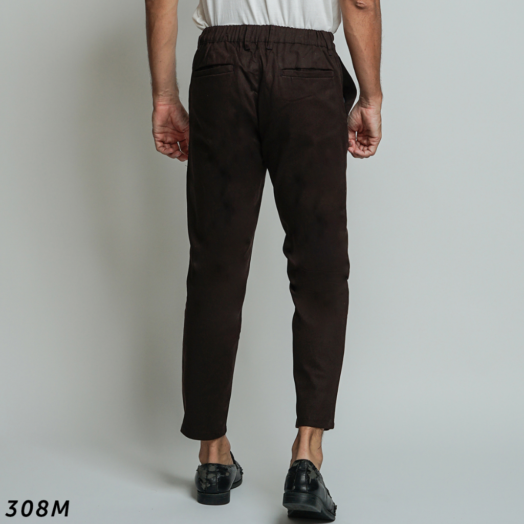 HSRM Celana Gallen Ankle Pants Dark Brown 308 M | Celana Chinos Ankle Pants Slimfit