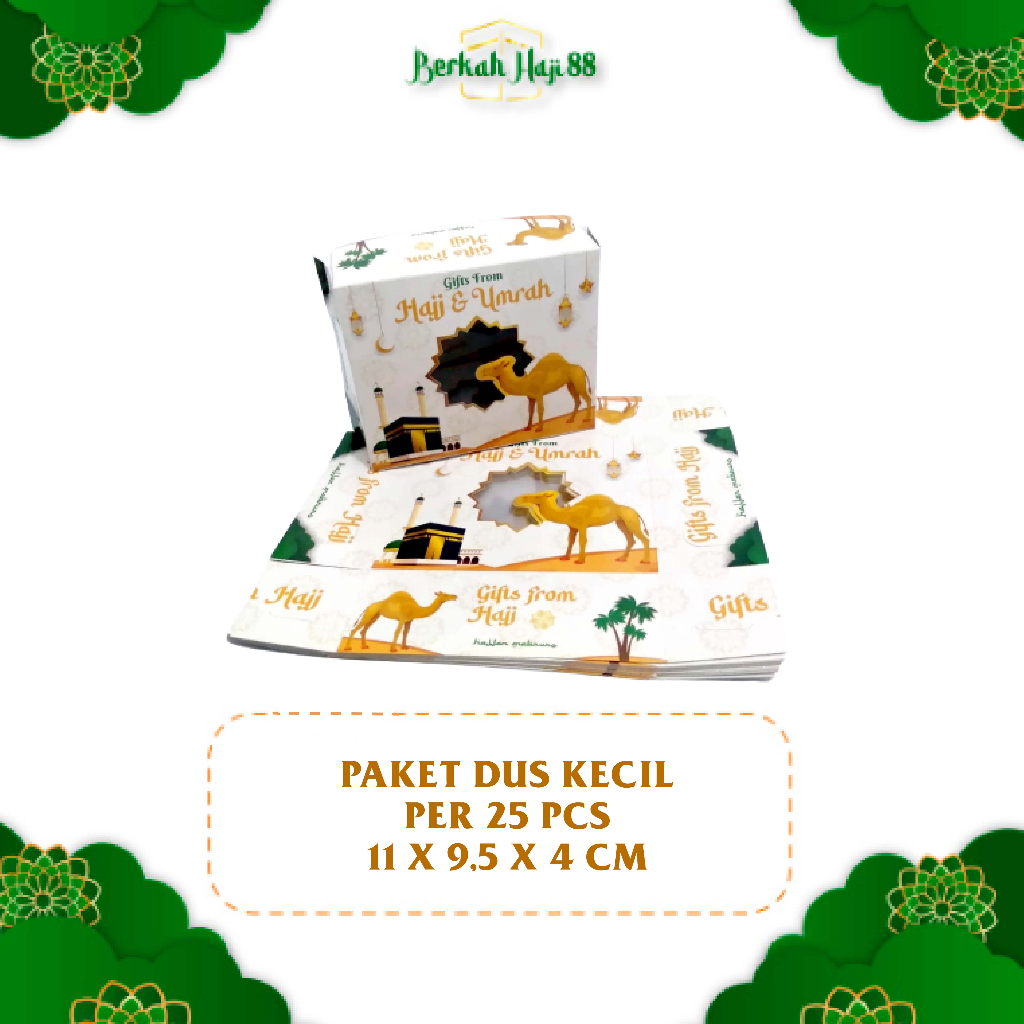 Kardus kecil Kosong Oleh oleh Haji dan Umroh 25 Pcs / Dus Kotak Kosong Paket Oleh Oleh Haji dan Umrah 25 Pcs