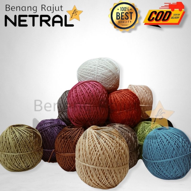 NETRAL KATALOG I - BENANG RAJUT POLYESTER | POLYKILAP &amp; POLYDOP | TERLENGKAP &amp; TERMURAH