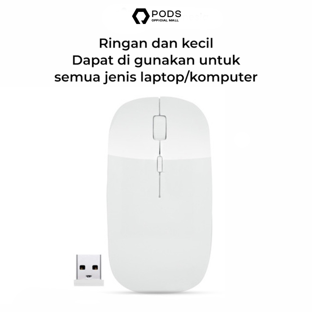 AVAN Mouse Wireless Bluetooth Silent Click by Pods Indonesia