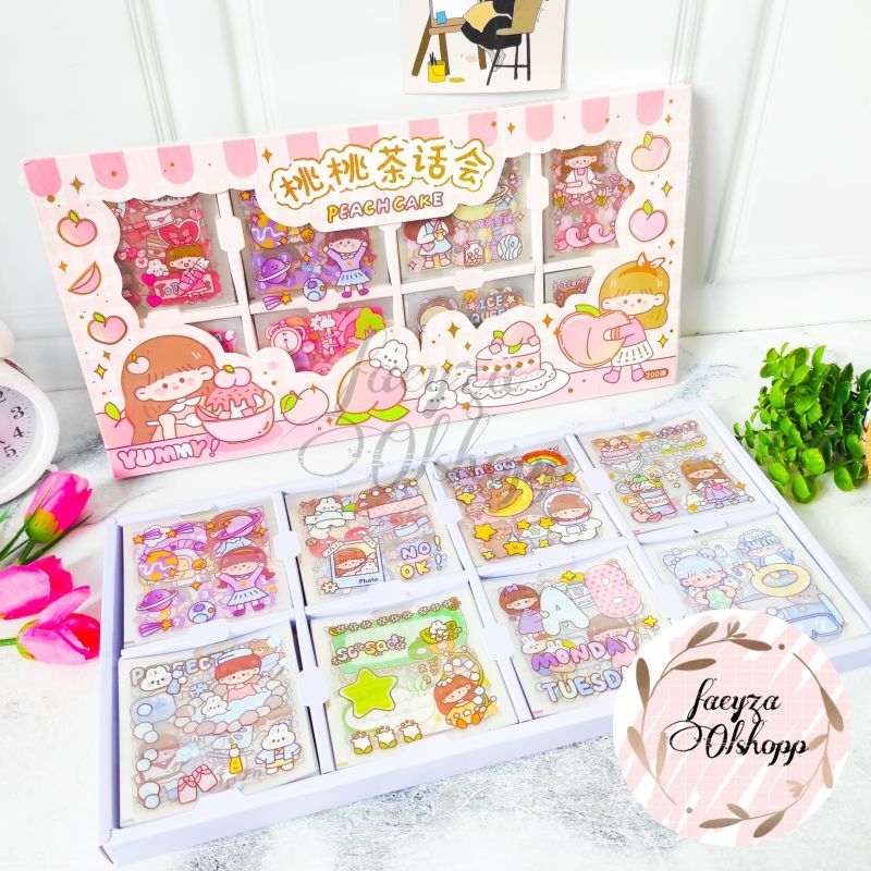 Stiker 200 lembar stiker murah bahan PVC stiker viral kekinian