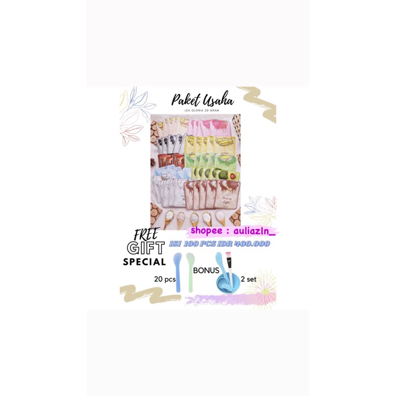 PAKET USAHA Masker Lea Gloria 20gram