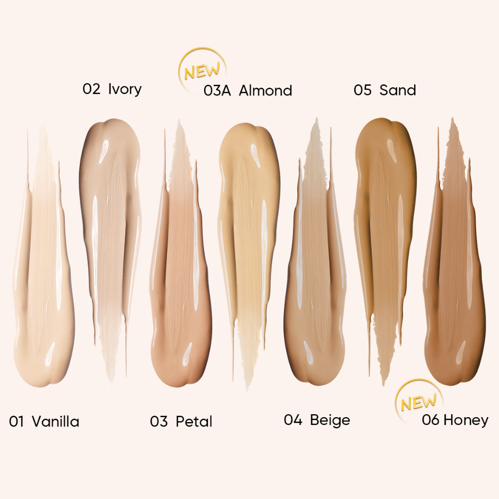 Skintific Bedak Cushion / BB Cushion Foundation Cover All Perfect Air Cushion Refill UV SPF 35 PA++++ 24H Tahan Lama Oil-Control Matte Finish 5 Shades BB CC Cream Waterproof Sweatproof