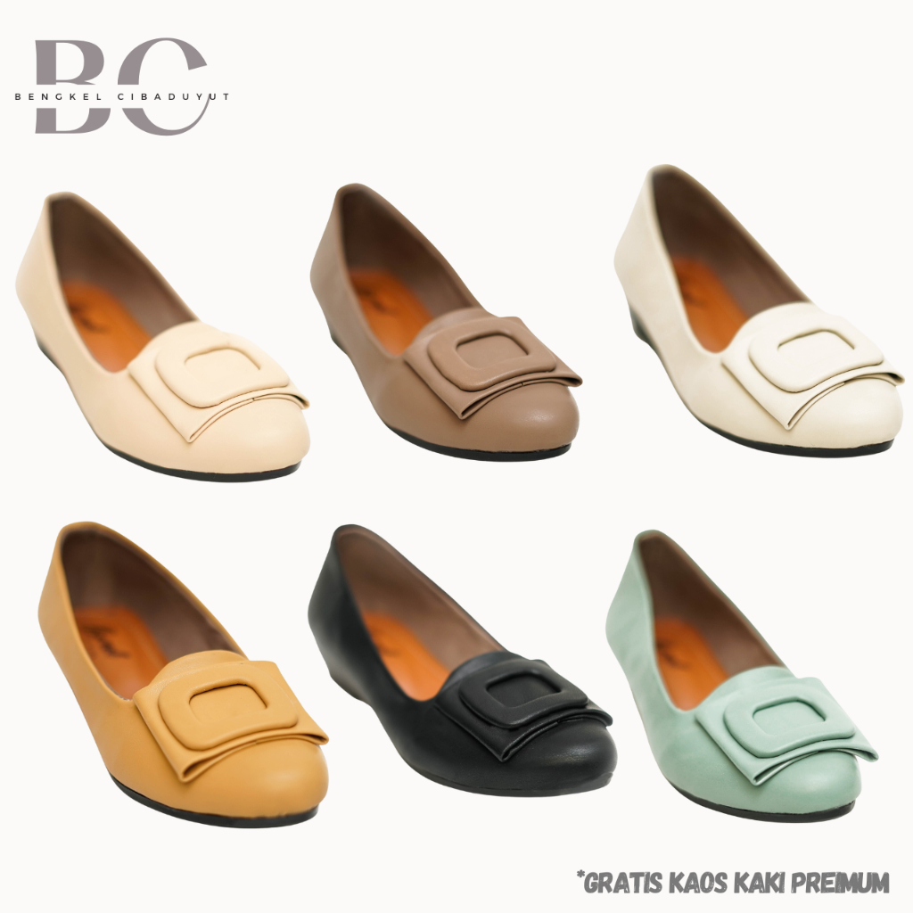 Bengkel Cibaduyut X TANTRI Sepatu flat wanita sepatu flatshoes sepatu teplek wanita Pantopel Wanita 