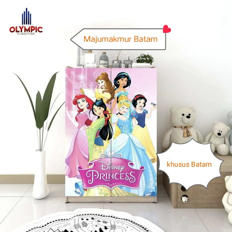 OLYMPIC LEMARI PAKAIAN BAJU ANAK KARAKTER BLK