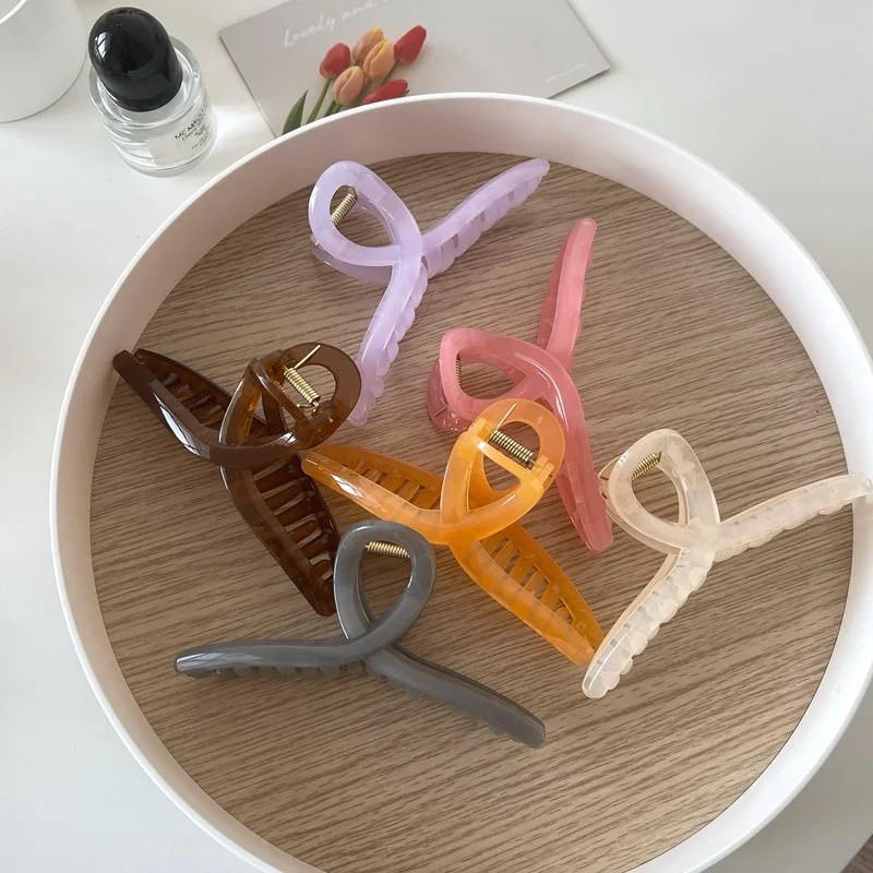 Jedai Jepitan Silang Bulat / Jedai Rambut Doff / Jepitan Rambut Korea / Jepit Rambut Salon Jumbo / Jedai Import / Jedai Fashion