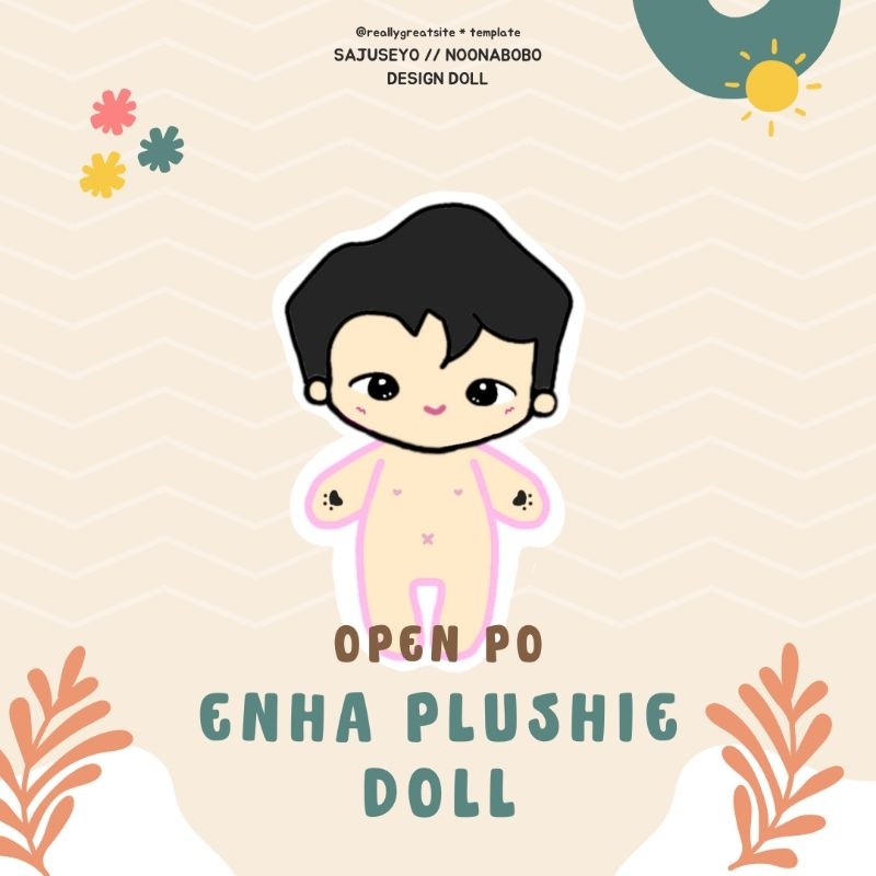 Enhypen Plushie Doll Humanoid Boneka