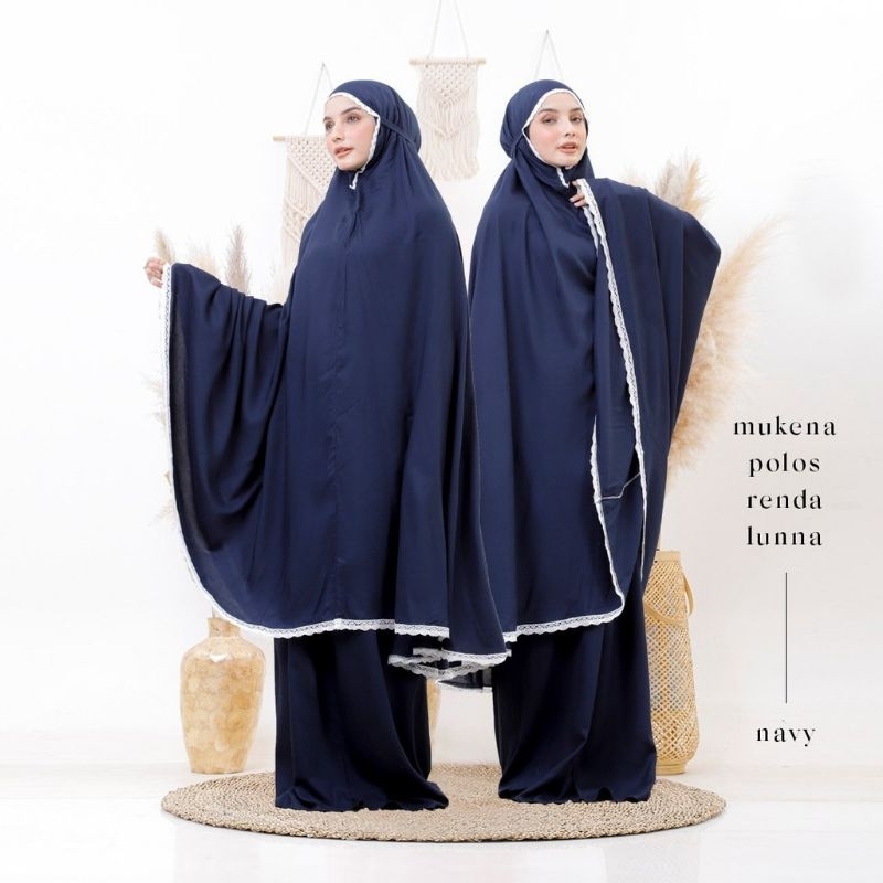 MUKENA DEWASA RAYON POLOS SUPER ADEM