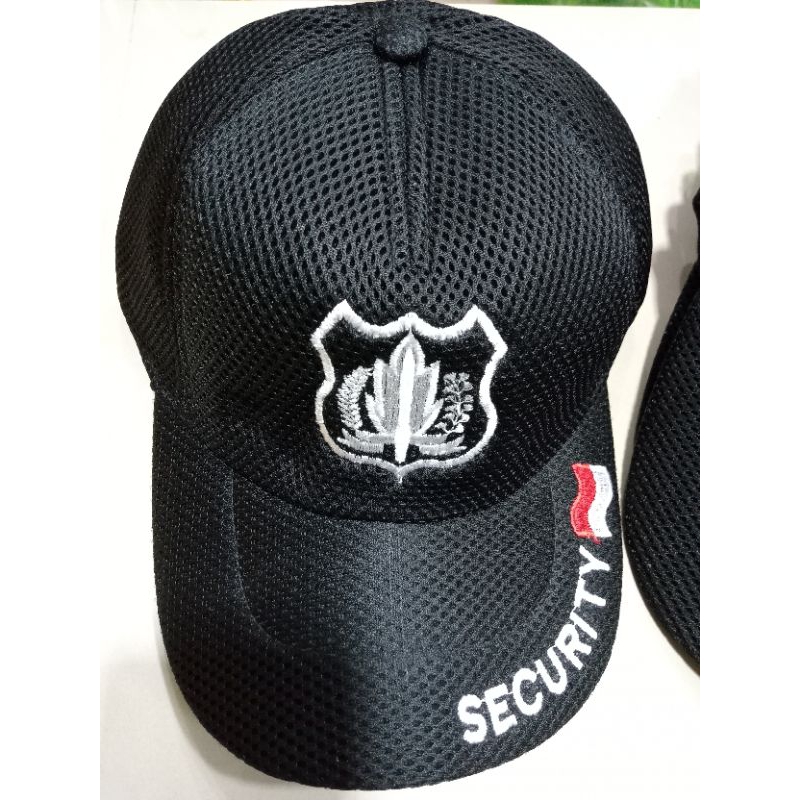 TOPI SECURITY HITAM