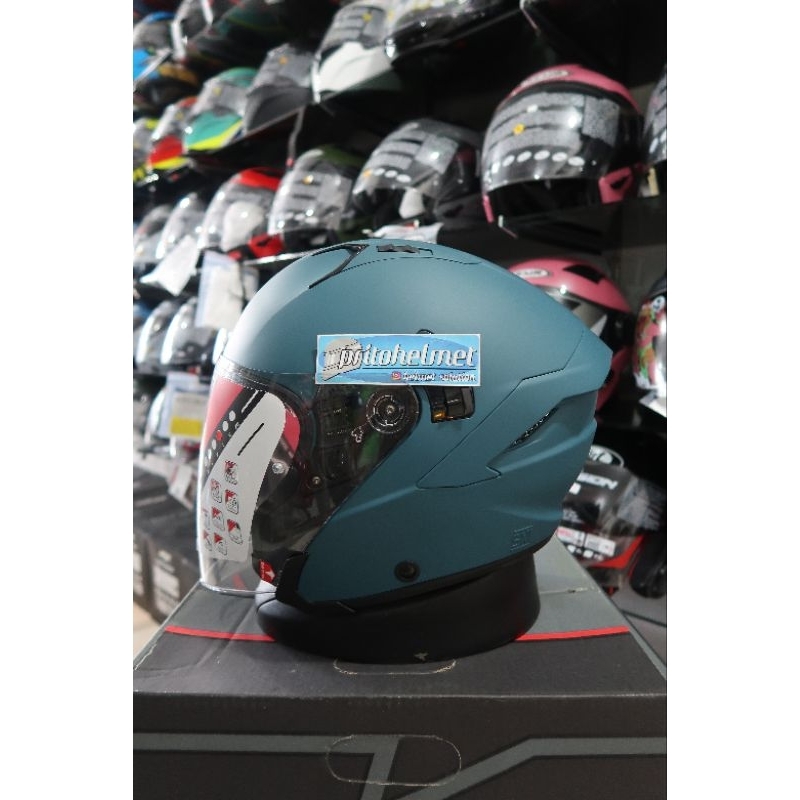 KYT NFJ Green Emerald 2Visor Ready Pinlock