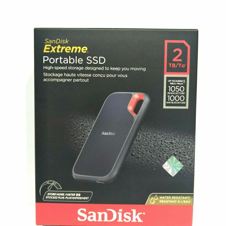 SanDisk Extreme E61 Portable SSD External 2TB Up To 1050MBps