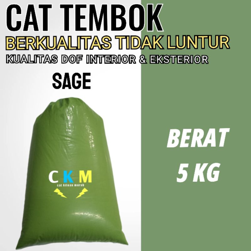 Cat tembok 5 kg berkualitas / Cat tembok interior dan eksterior / Cat tembok 5 promo / Cat rumah tem