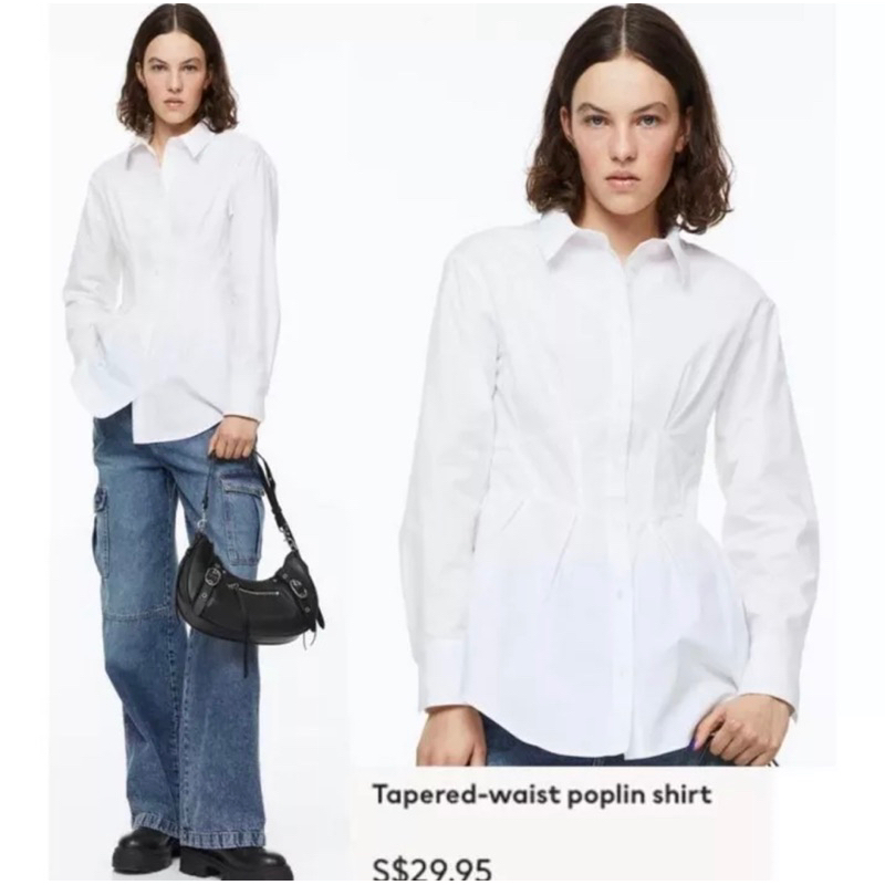 Hm cotton poplin  blouse original