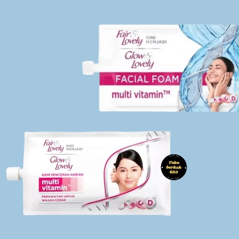 FAIR &amp; LOVELY Sachet [ Satuan ] Multivitamin &amp; Facial Foam